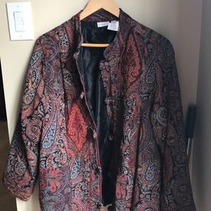 Vintage Paisley Tapestry Jacket Lined